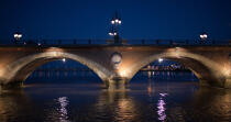 Bordeaux © Philip Plisson / Plisson La Trinité / AA28924 - Nos reportages photos - Pont de Pierre