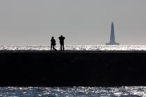 Cordouan lighthouse from Le verdon port © Philip Plisson / Plisson La Trinité / AA29273 - Photo Galleries - Gironde