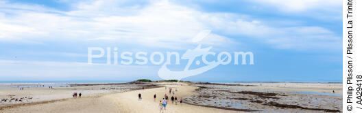 Men Du beach - © Philip Plisson / Plisson La Trinité / AA29418 - Photo Galleries - Beach