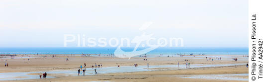 Men Du beach - © Philip Plisson / Plisson La Trinité / AA29421 - Photo Galleries - Low tide