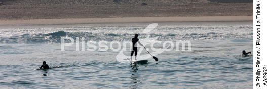 Stand up Paddle - © Philip Plisson / Plisson La Trinité / AA29621 - Photo Galleries - From Soulac to Capbreton