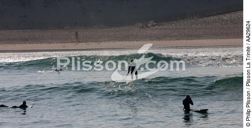Stand up Paddle - © Philip Plisson / Plisson La Trinité / AA29624 - Photo Galleries - From Soulac to Capbreton