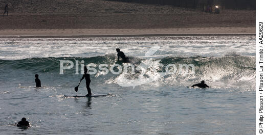 Stand up Paddle - © Philip Plisson / Plisson La Trinité / AA29629 - Photo Galleries - From Soulac to Capbreton