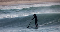 Stand up Paddle © Philip Plisson / Plisson La Trinité / AA29632 - Photo Galleries - From Soulac to Capbreton
