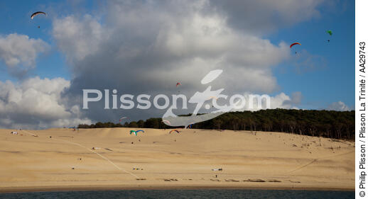 The dune du Pilat - © Philip Plisson / Plisson La Trinité / AA29743 - Photo Galleries - From Soulac to Capbreton