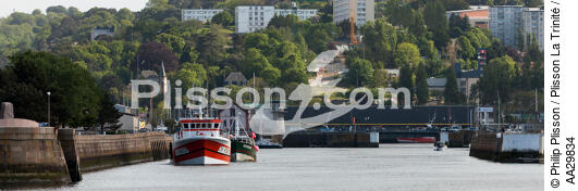 Le port de cherbourg - © Philip Plisson / Plisson La Trinité / AA29834 - Nos reportages photos - Pêche