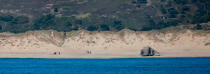 Massif dunaire et blockhans © Philip Plisson / Plisson La Trinité / AA29838 - Nos reportages photos - Manche [La]