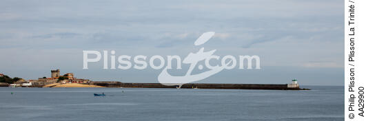 Ciboure - © Philip Plisson / Plisson La Trinité / AA29900 - Nos reportages photos - Feu de port