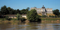 Vayres castle © Philip Plisson / Plisson La Trinité / AA30037 - Photo Galleries - From Royan to Bordeaux