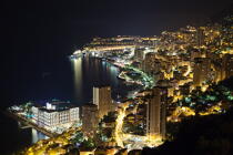 Monaco, vu du ciel. © Guillaume Plisson / Plisson La Trinité / AA30204 - Nos reportages photos - Nuit