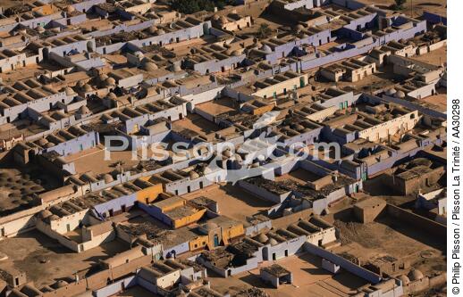 Village near the Aswan Dam - © Philip Plisson / Plisson La Trinité / AA30298 - Photo Galleries - Egypt