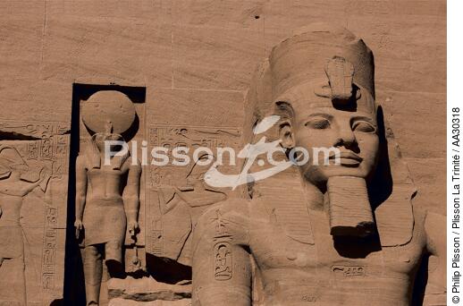 le temple d'Abou Simbel - © Philip Plisson / Plisson La Trinité / AA30318 - Nos reportages photos - Site [Egypte]
