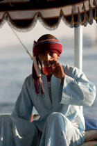 Sur le Nil © Philip Plisson / Plisson La Trinité / AA30339 - Nos reportages photos - Homme