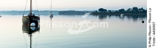 Petit matin dans le Golfe du Morbihan - © Philip Plisson / Plisson La Trinité / AA30937 - Nos reportages photos - Morbihan [Golfe du]