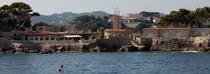 L'île de Bendor devant Bandol © Philip Plisson / Plisson La Trinité / AA31410 - Nos reportages photos - De Marseille à Hyères