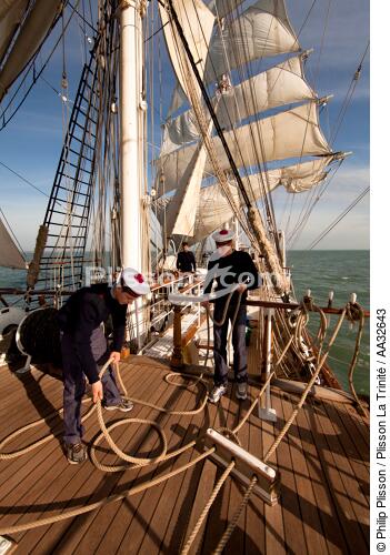 The School of foam aboard the Belem [AT] - © Philip Plisson / Plisson La Trinité / AA32643 - Photo Galleries - Tall ships