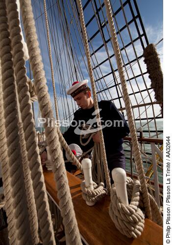 The School of foam aboard the Belem [AT] - © Philip Plisson / Plisson La Trinité / AA32644 - Photo Galleries - Tall ships