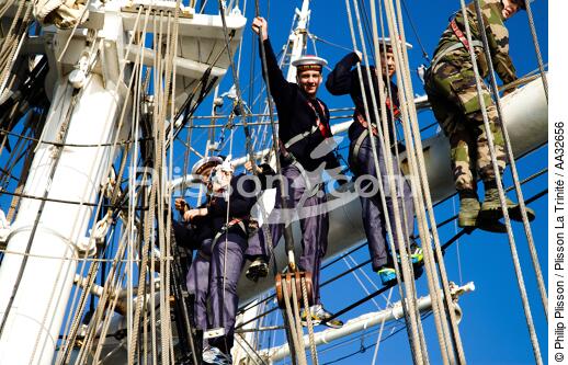 L'Ecole des Mousse à bord du Belem - © Philip Plisson / Plisson La Trinité / AA32656 - Nos reportages photos - Les Grands voiliers