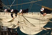 L'Ecole des Mousse à bord du Belem © Philip Plisson / Plisson La Trinité / AA32660 - Nos reportages photos - Les Grands voiliers