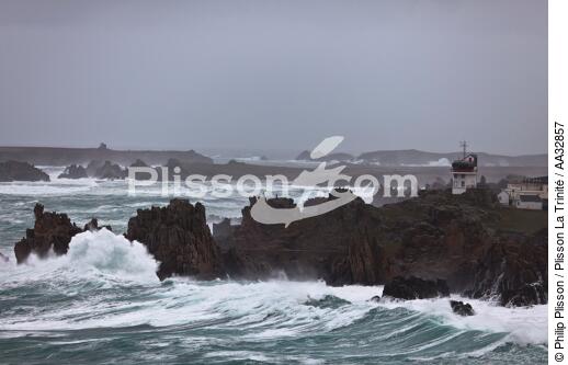 The storm Joachim on the Brittany coast. [AT] - © Philip Plisson / Plisson La Trinité / AA32857 - Photo Galleries - Semaphore