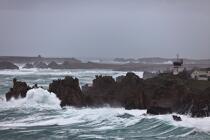 La tempête Joachim sur les côtes bretonnes. © Philip Plisson / Plisson La Trinité / AA32857 - Nos reportages photos - Ile [29]