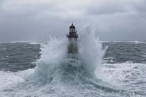La tempête Joachim sur les côtes bretonnes. © Philip Plisson / Plisson La Trinité / AA32864 - Nos reportages photos - Mer