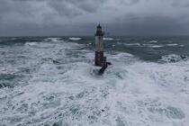La tempête Joachim sur les côtes bretonnes. © Philip Plisson / Plisson La Trinité / AA32867 - Nos reportages photos - Mer