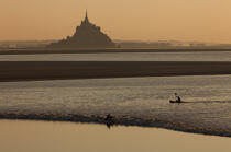 Mont-Saint-Michel bay tidal bore © Philip Plisson / Plisson La Trinité / AA33401 - Photo Galleries - Low tide