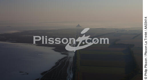 Baie du Mont-Saint-Michel - © Philip Plisson / Plisson La Trinité / AA33414 - Nos reportages photos - Manche [La]