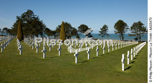 American cemetery, Omaha beach - © Philip Plisson / Plisson La Trinité / AA33470 - Photo Galleries - Cemetery