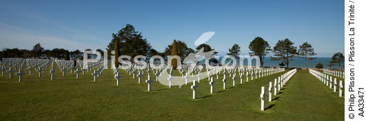 American cemetery, Omaha beach - © Philip Plisson / Plisson La Trinité / AA33471 - Photo Galleries - Normandie