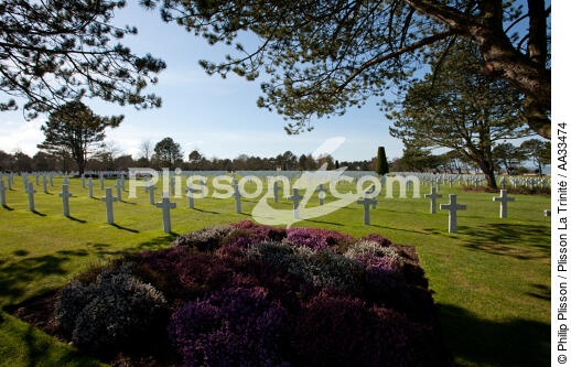 American cemetery, Omaha beach - © Philip Plisson / Plisson La Trinité / AA33474 - Photo Galleries - Normandie