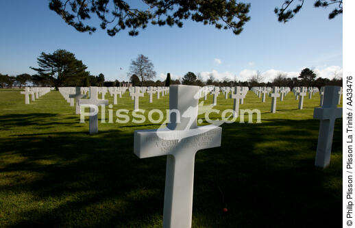 American cemetery, Omaha beach - © Philip Plisson / Plisson La Trinité / AA33476 - Photo Galleries - Normandie