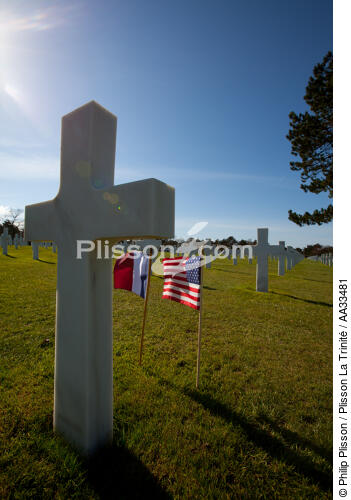 American cemetery, Omaha beach - © Philip Plisson / Plisson La Trinité / AA33481 - Photo Galleries - Normandie