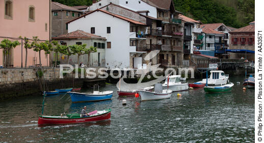 Dans le goulet de Pasajes - © Philip Plisson / Plisson La Trinité / AA33571 - Nos reportages photos - Ville [Pays Basque]