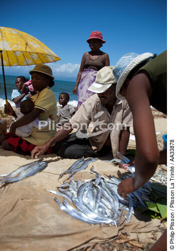 Senne sur la plage de Moroantsetra - © Philip Plisson / Plisson La Trinité / AA33878 - Nos reportages photos - Pêche à la senne