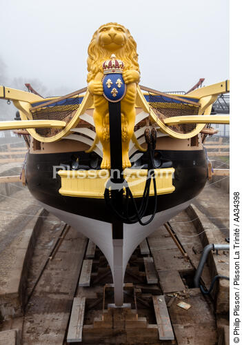 The Hermione - © Philip Plisson / Plisson La Trinité / AA34398 - Photo Galleries - Shipyards