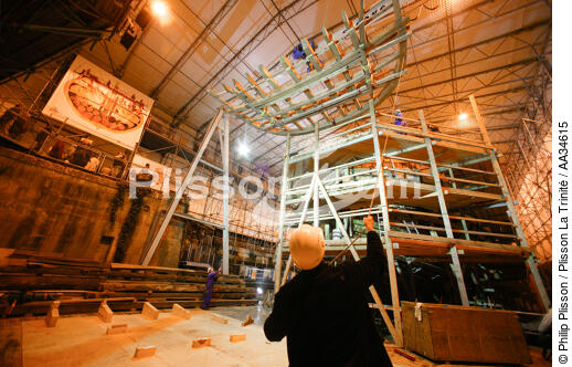 The Hermione ship reconstruction in Rochefort - © Philip Plisson / Plisson La Trinité / AA34615 - Photo Galleries - Shipyards