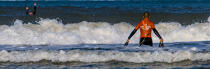 Les nageurs-sauveteurs sur une plage en Gironde © Philip Plisson / Plisson La Trinité / AA35052 - Nos reportages photos - Les nageurs-sauveteurs des côtes françaises