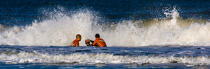Les nageurs-sauveteurs sur une plage en Gironde © Philip Plisson / Plisson La Trinité / AA35055 - Nos reportages photos - Les nageurs-sauveteurs des côtes françaises