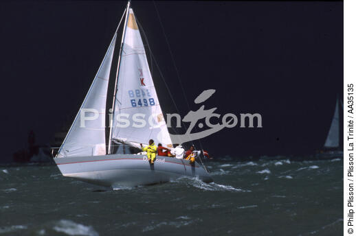 Gale on the Cowes Week regatta - © Philip Plisson / Plisson La Trinité / AA35135 - Photo Galleries - Storm at sea