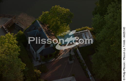 Le Loiret vue du ciel - © Philip Plisson / Plisson La Trinité / AA35140 - Nos reportages photos - Hydrologie