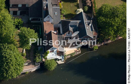 Le Loiret vue du ciel - © Philip Plisson / Plisson La Trinité / AA35167 - Nos reportages photos - Hydrologie
