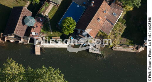 Le Loiret vue du ciel - © Philip Plisson / Plisson La Trinité / AA35168 - Nos reportages photos - Fleuve