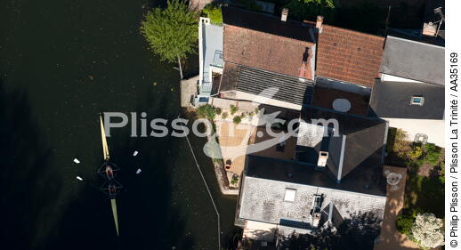 Le Loiret vue du ciel - © Philip Plisson / Plisson La Trinité / AA35169 - Nos reportages photos - Fleuve