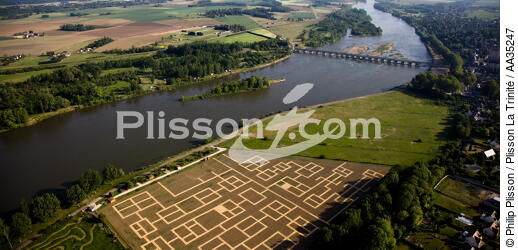 Le Loiret vue du ciel - © Philip Plisson / Plisson La Trinité / AA35247 - Nos reportages photos - Hydrologie