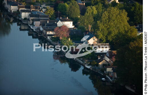 Le Loiret vue du ciel - © Philip Plisson / Plisson La Trinité / AA35307 - Nos reportages photos - Géomorphie