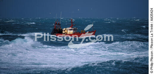 Pêche côtière - © Philip Plisson / Plisson La Trinité / AA35424 - Nos reportages photos - Finistère