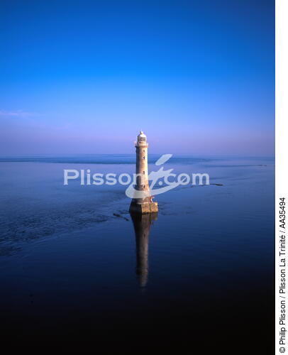 Haulbowline lighthouse in Ireland - © Philip Plisson / Plisson La Trinité / AA35494 - Photo Galleries - Maritime Signals