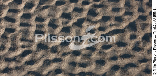 Dessins sur le sable - © Philip Plisson / Plisson La Trinité / AA35516 - Nos reportages photos - Sable